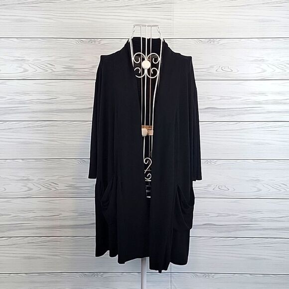 Emma's Closet lightweight casual cardigan in black Size M - Picture 1 of 11